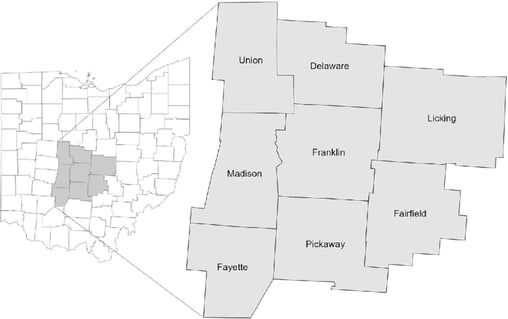 Central-Ohio-counties-included-in-the-study-Note-This